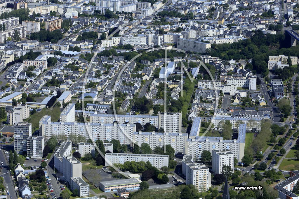Photo arienne de Brest (Lanrdec)