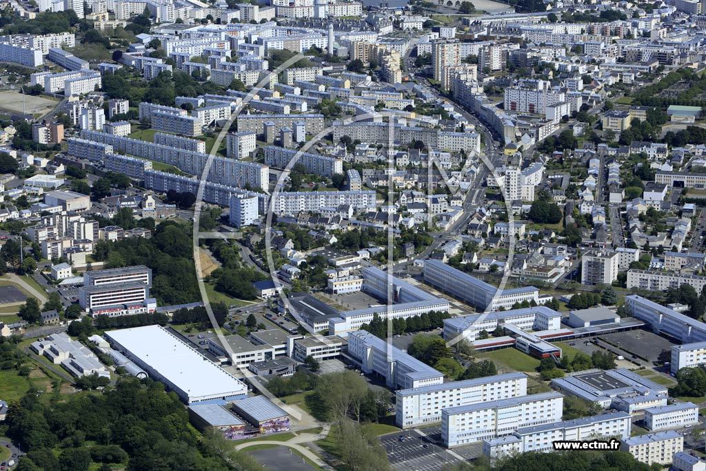 Photo arienne de Brest (Petit Kerzu)