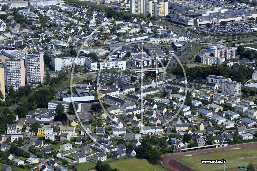 Photo arienne de Brest (Petit Kerzu)