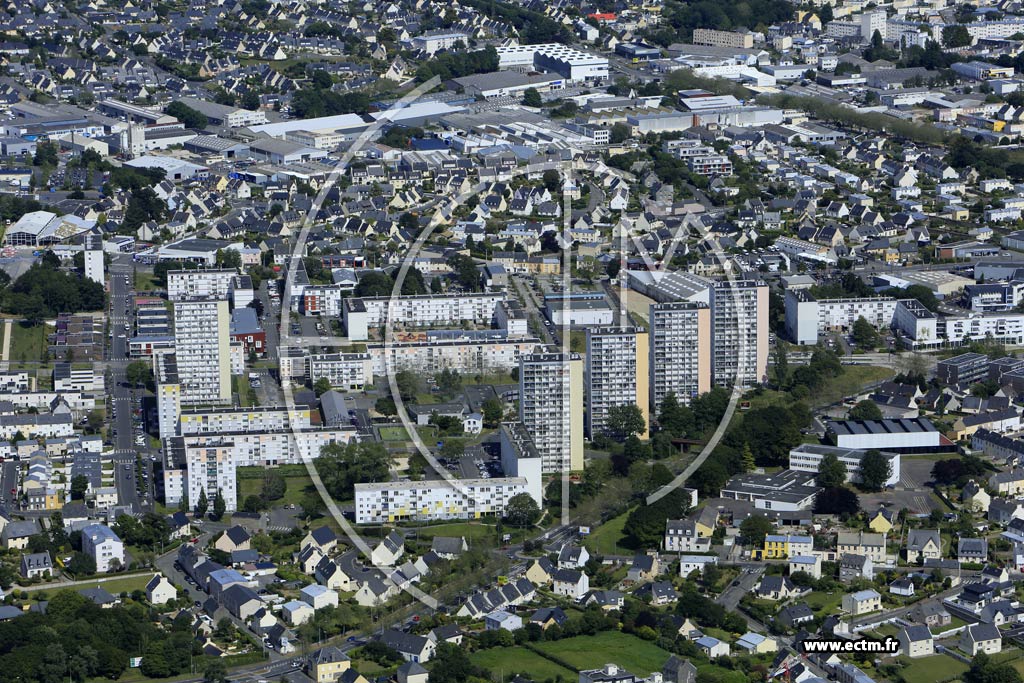 Photo arienne de Brest (Petit Kerzu)