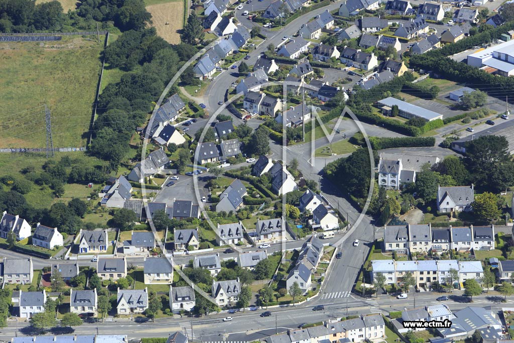 Photo arienne de Brest (Restic)