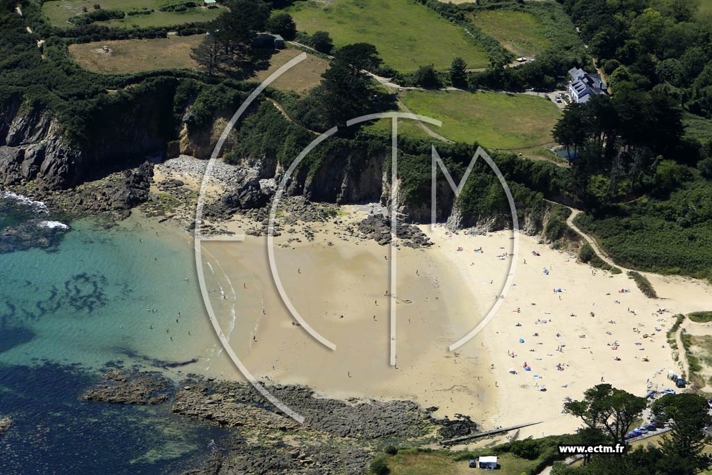 Photo arienne de Plougonvelin (Plage de Porsmilin)