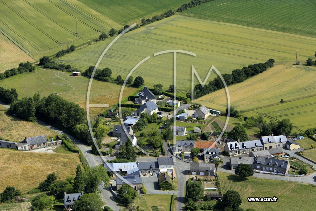 Photo arienne de Cotmieux (la Lande Orhan)
