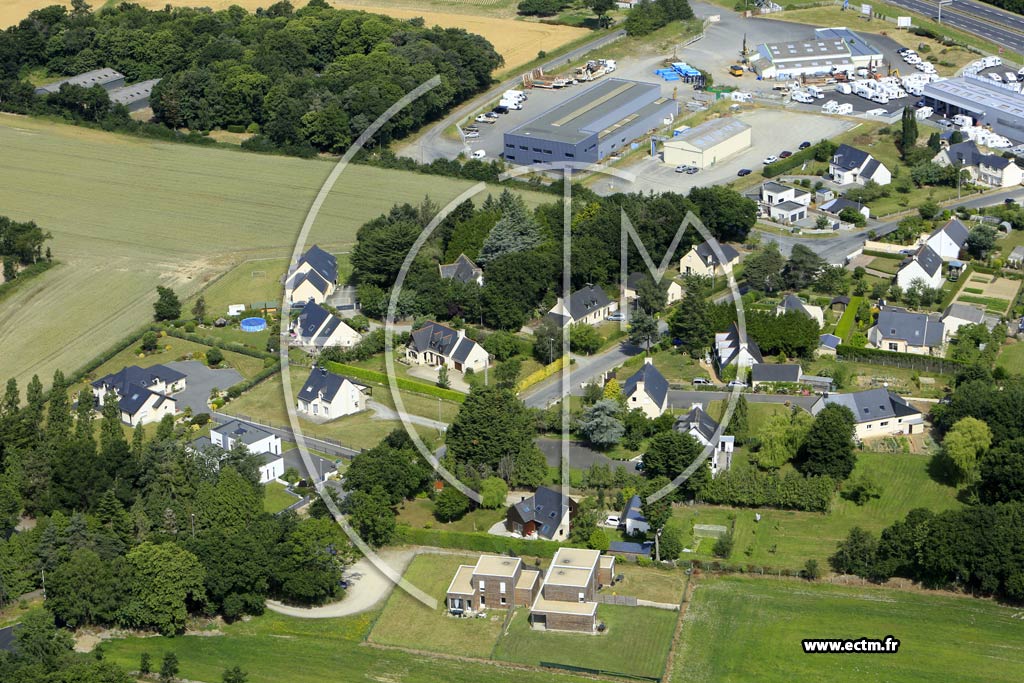 Photo arienne de Cotmieux (les Landes)