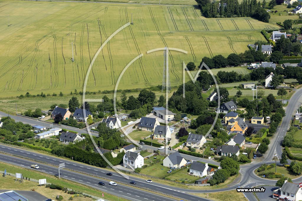 Photo arienne de Cotmieux (les Landes)