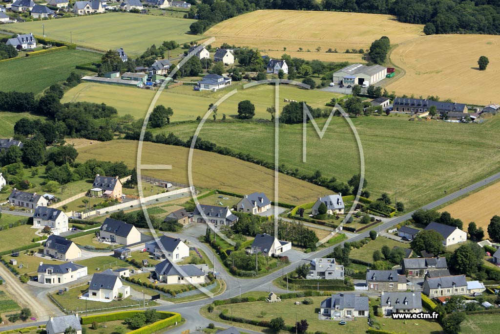 Photo arienne de Cotmieux (les Landes)