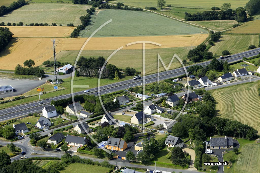 Photo arienne de Cotmieux (les Landes)