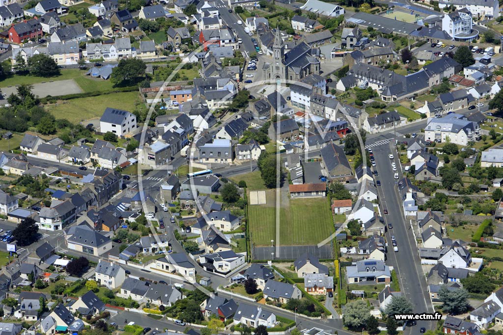 Photo arienne de Saint-Brieuc (Ginglin)