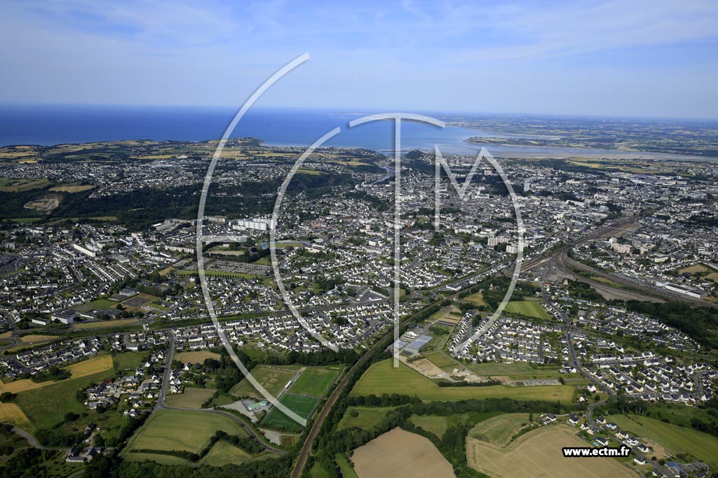 Photo arienne de Saint-Brieuc