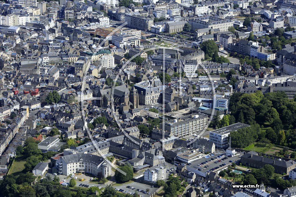 Photo arienne de Saint-Brieuc (Centre)