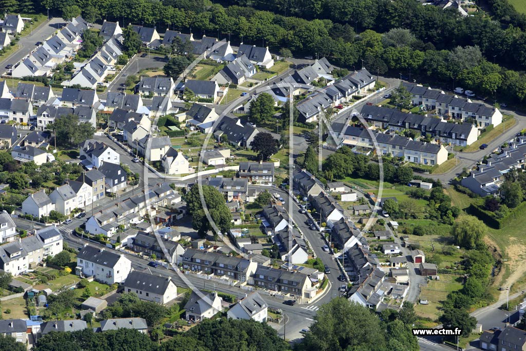 Photo arienne de Saint-Brieuc (la Croix Sainr-Lambert)