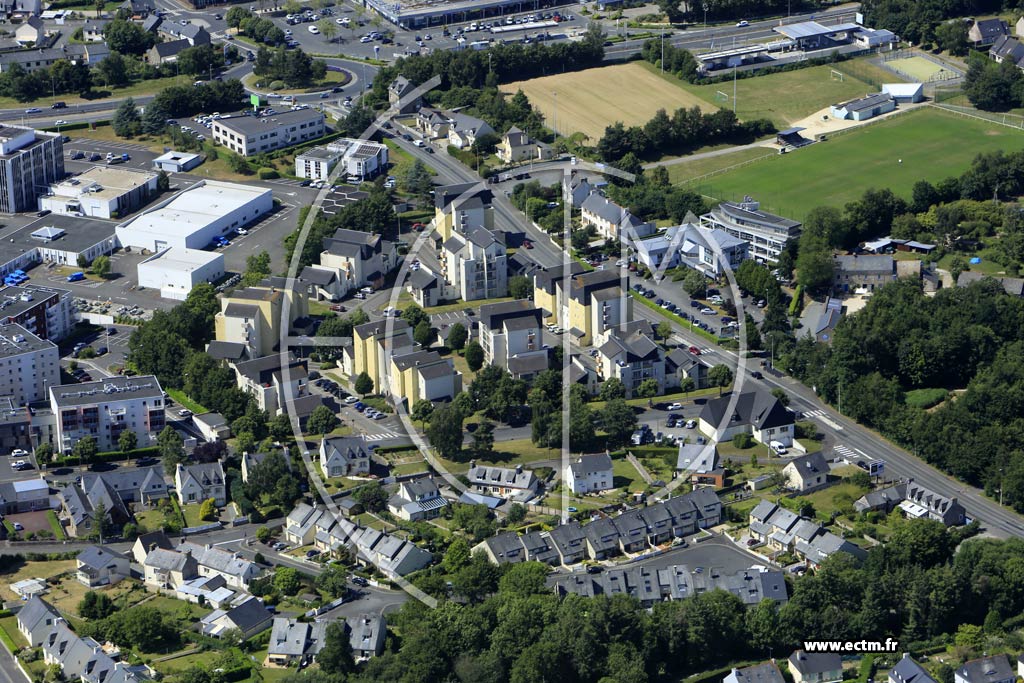 Photo arienne de Saint-Brieuc (la Croix Saint-Lambert)