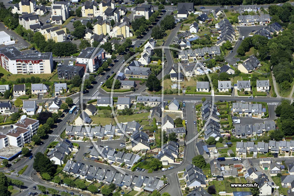Photo arienne de Saint-Brieuc (la Croix Saint-Lambert)