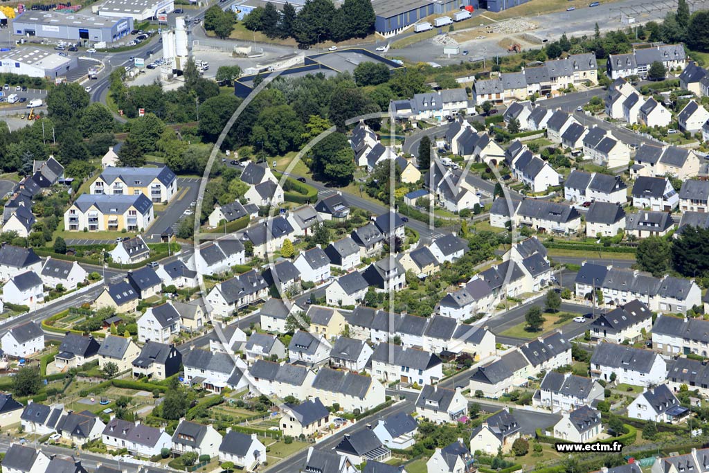 Photo arienne de Saint-Brieuc (la Croix Saint-Lambert)