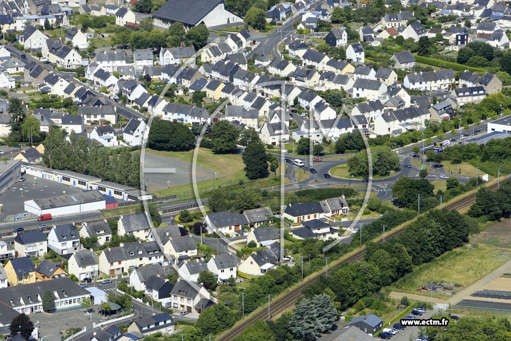 Photo arienne de Saint-Brieuc (la Ville Hellio)