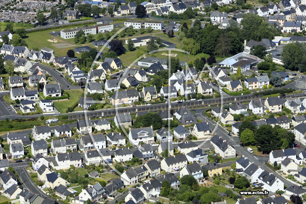 Photo arienne de Saint-Brieuc (la Ville Hellio)