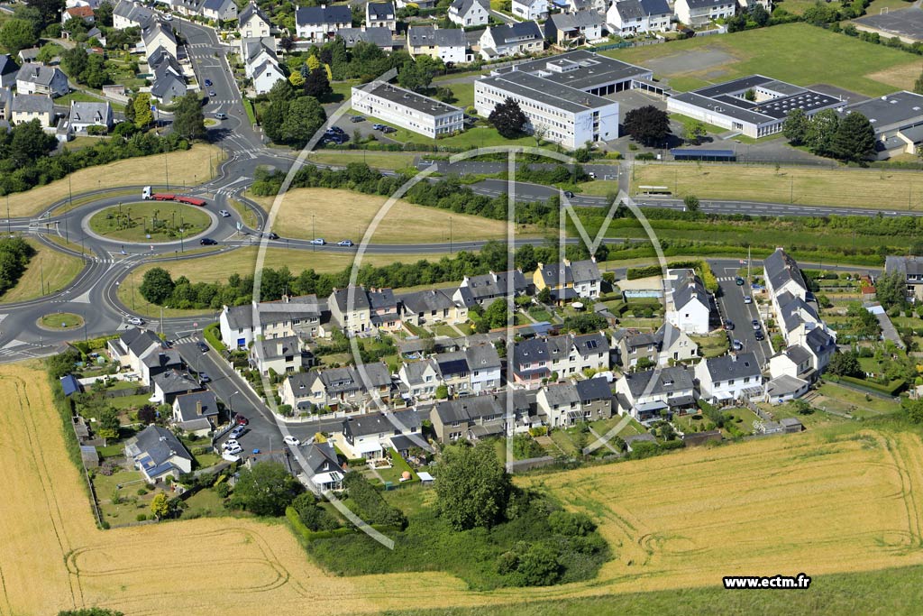 Photo arienne de Saint-Brieuc (la Ville Hellio)