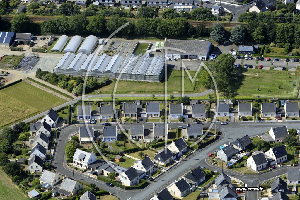 Photo arienne de Saint-Brieuc (la Ville Jouha)