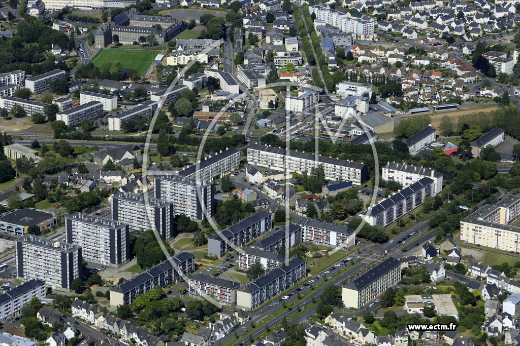 Photo arienne de Saint-Brieuc (le Plateau)