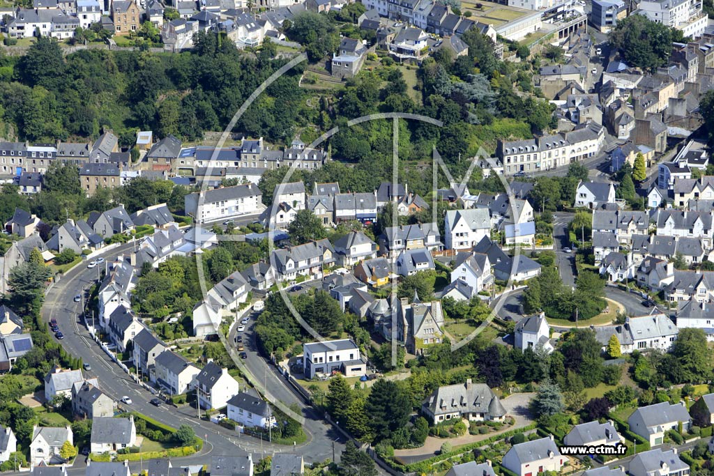 Photo arienne de Saint-Brieuc (le Tertre Notre-Dame)