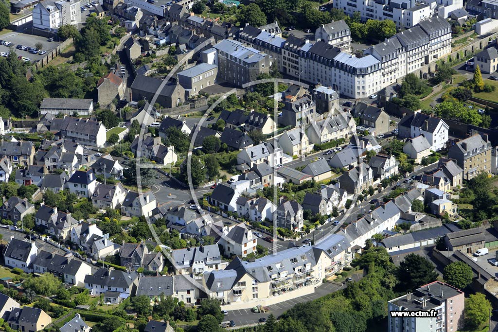 Photo arienne de Saint-Brieuc (le Tertre Notre-Dame)