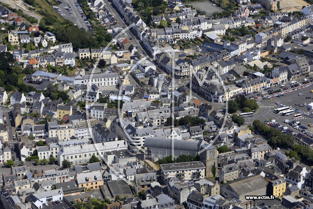 Photo arienne de Concarneau