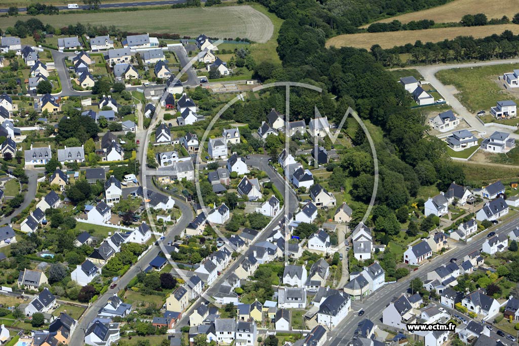 Photo arienne de Concarneau (Kerangall)
