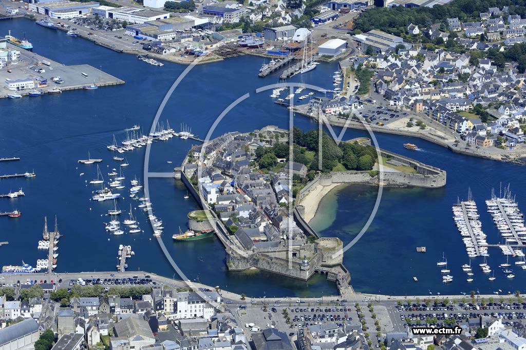 Photo arienne de Concarneau (la Ville Close)