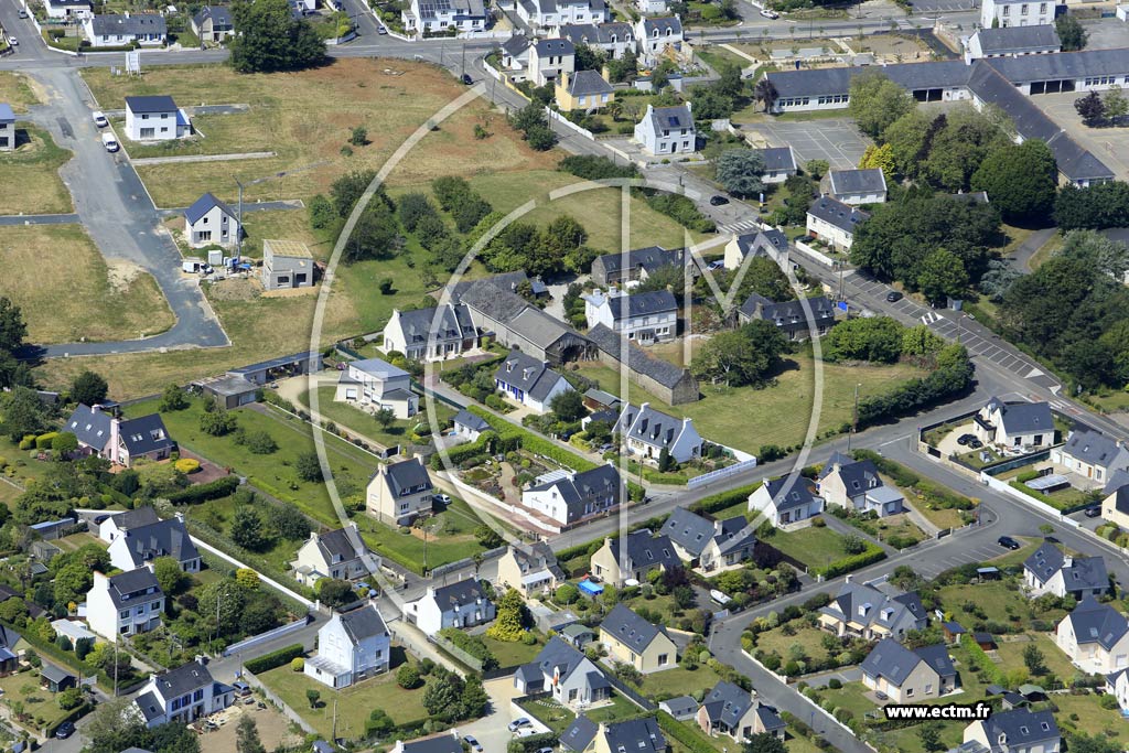Photo arienne de Concarneau (Lanriec)