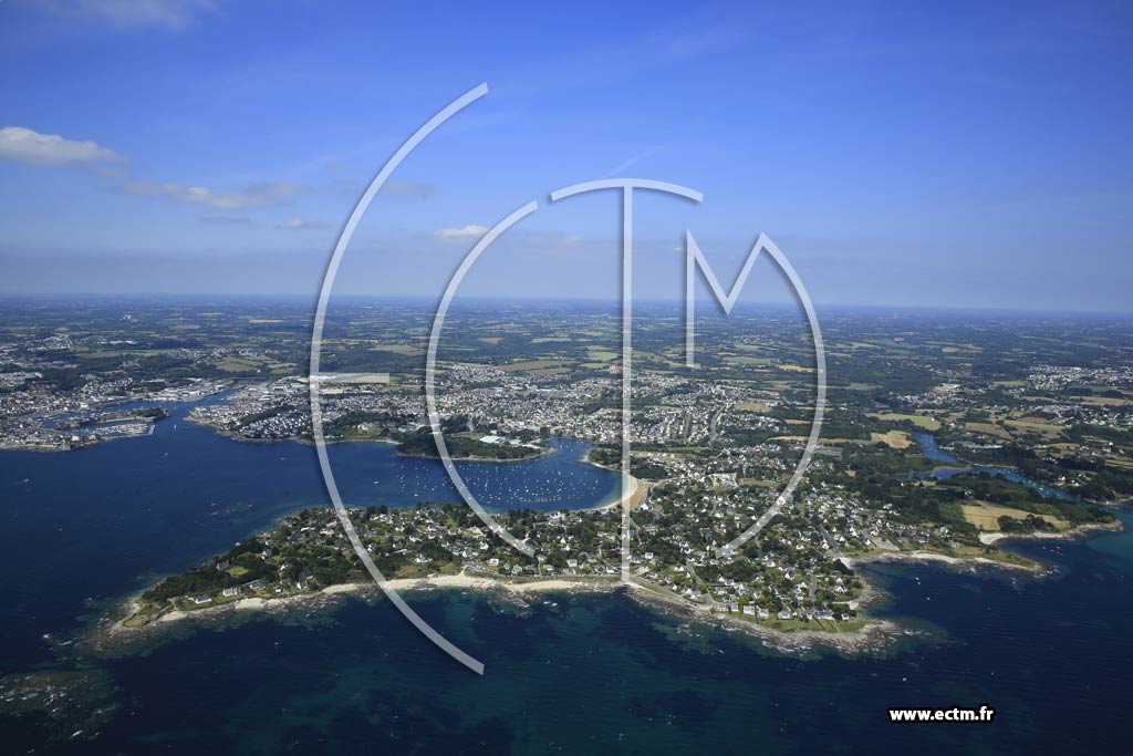 Photo arienne de Concarneau (le Cabellou)