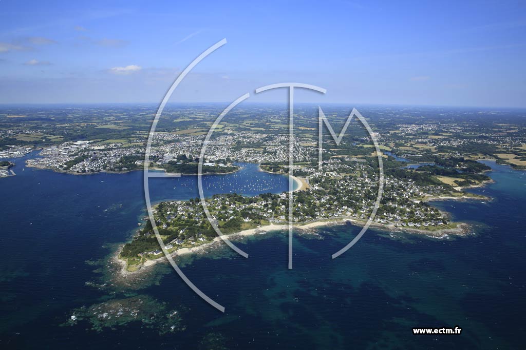 Photo arienne de Concarneau (le Cabellou)