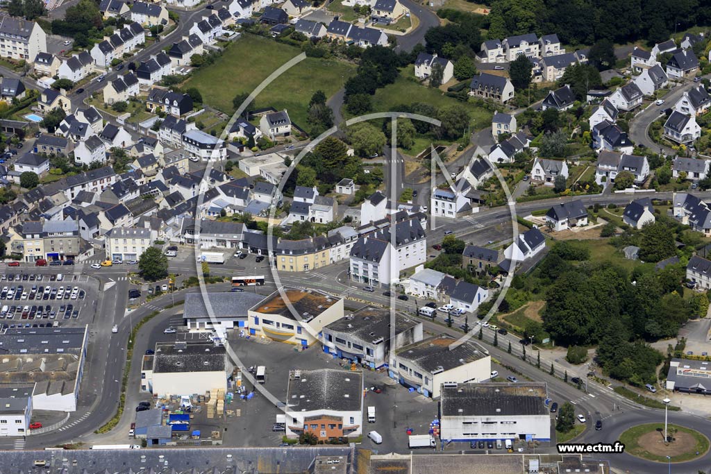 Photo arienne de Concarneau (le Lin)