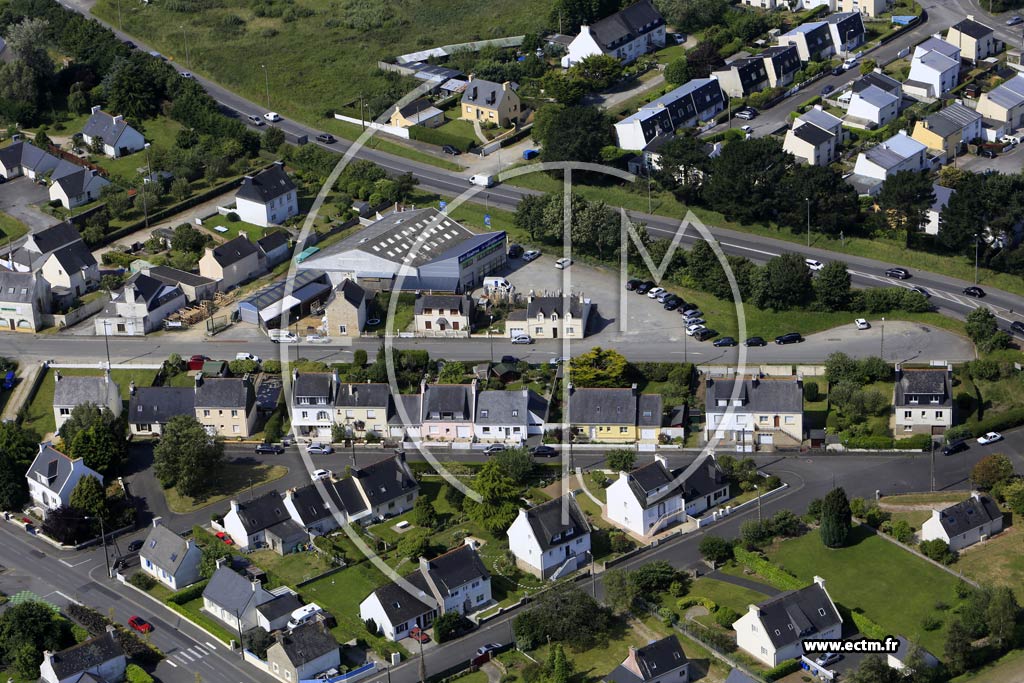 Photo arienne de Concarneau (le Poteau Vert)