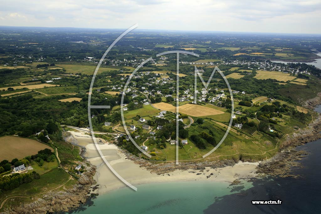 Photo arienne de Nvez (Anse de Rospico)