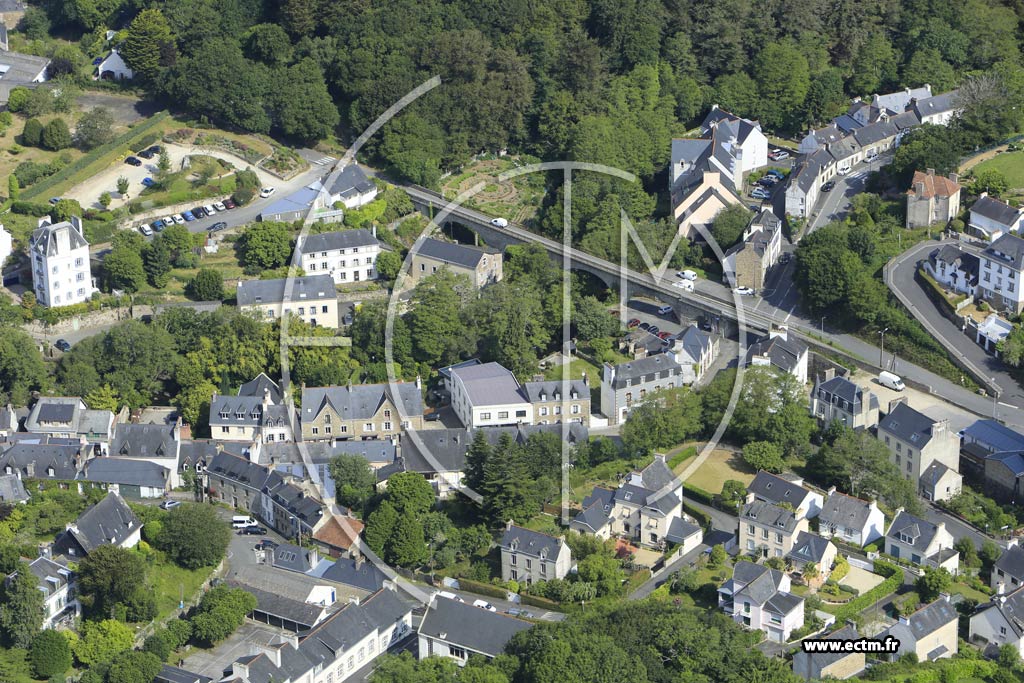 Photo arienne de Pont-Aven (Centre)