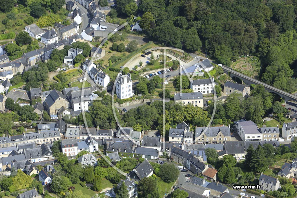 Photo arienne de Pont-Aven (Centre)