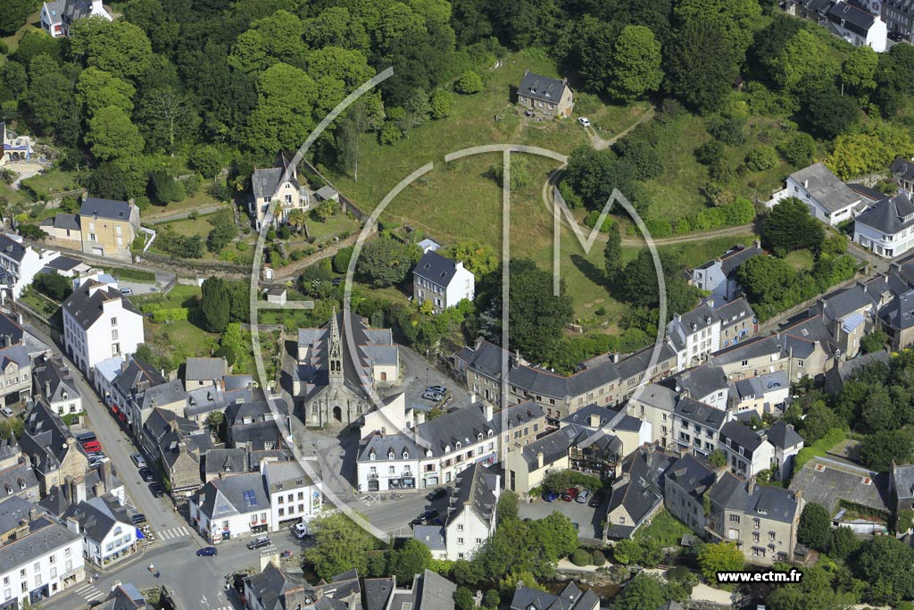Photo arienne de Pont-Aven (Centre)