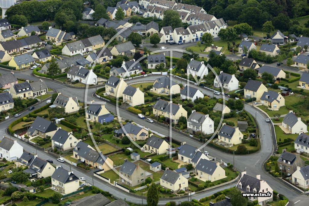 Photo arienne de Rosporden (Quartier de la Rsistance)