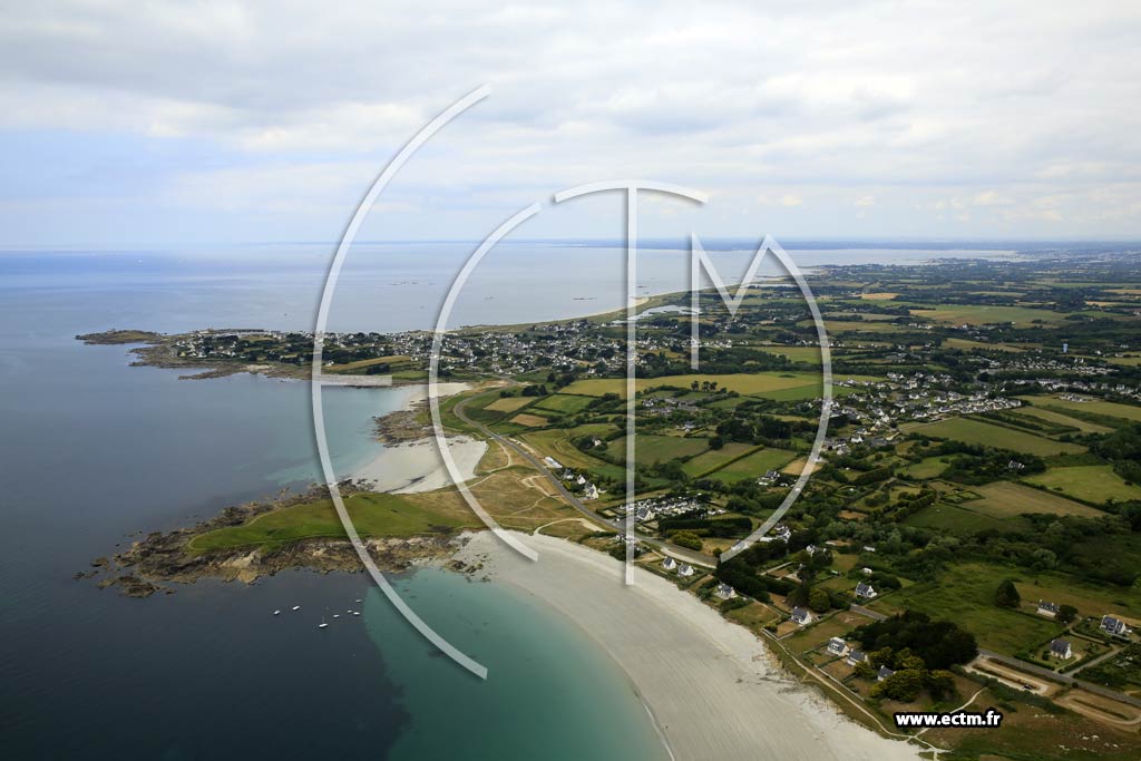 Photo arienne de Trgunc (Plage de Kersidan)