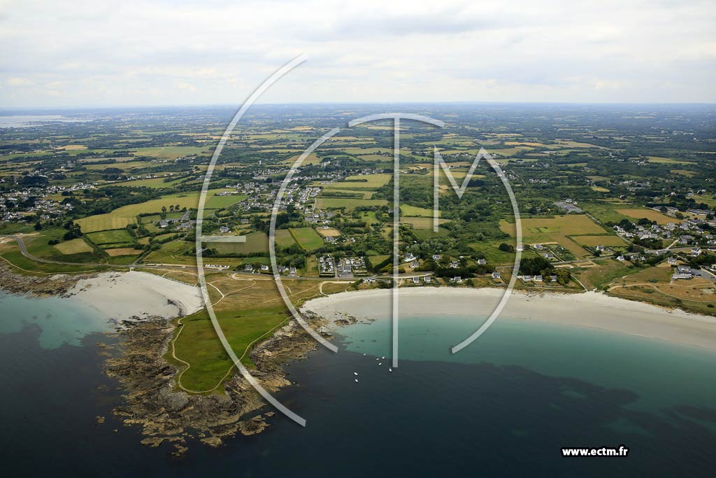 Photo arienne de Trgunc (Plage de Kersidan)
