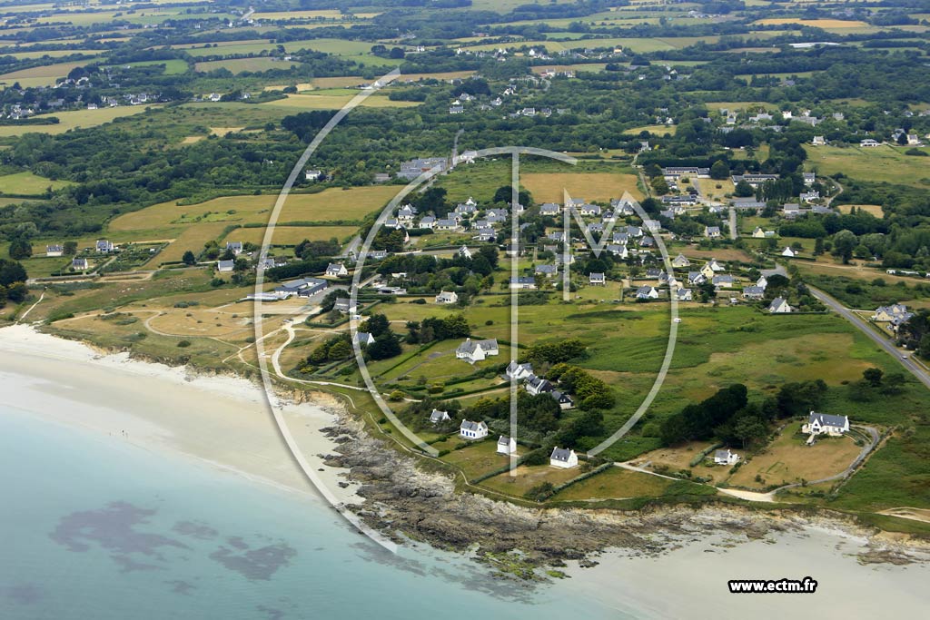 Photo arienne de Trgunc (Plage de Kersidan)