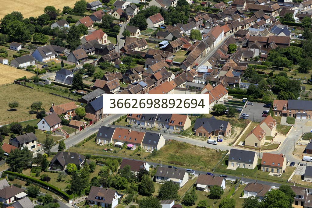 Photo arienne de Goincourt (le Champs Bertaux)