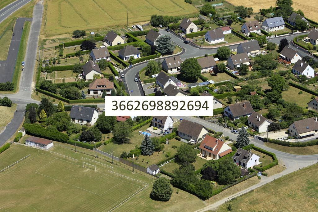 Photo arienne de Goincourt (le Champs Bertaux)