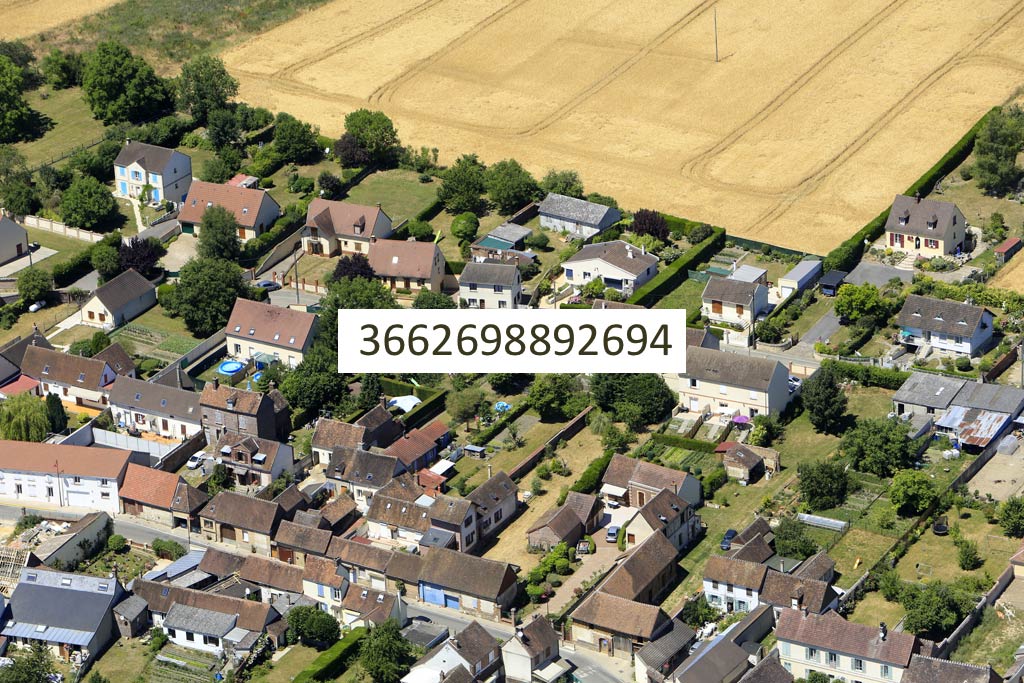 Photo arienne de Goincourt (le Champs Bertaux)