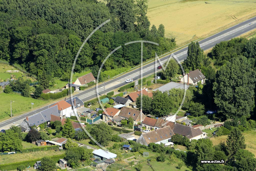 Photo arienne de Ponchon (Roye)
