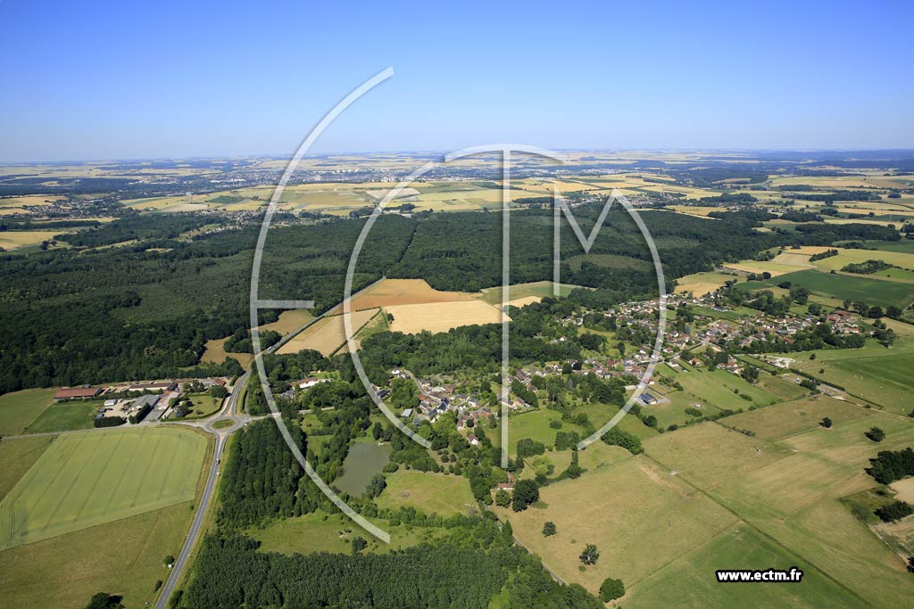 Photo arienne de Saint-Lger-en-Bray