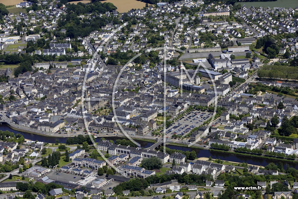 Photo arienne de Pontivy