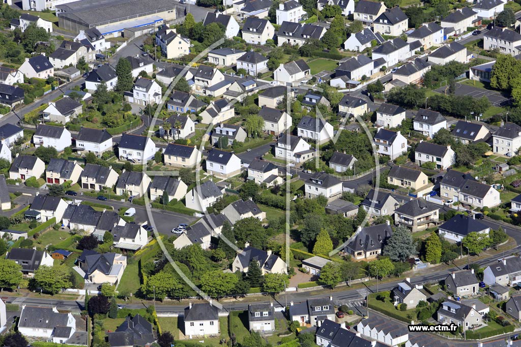 Photo arienne de Pontivy (Chteau Gaillard)