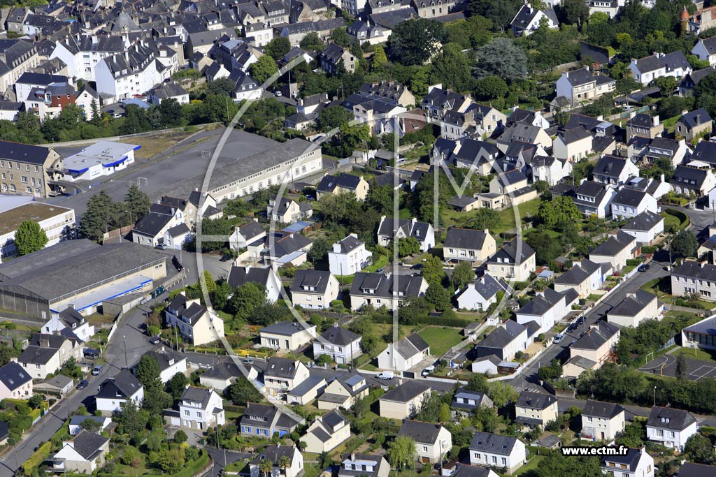Photo arienne de Pontivy (Chteau Gaillard)