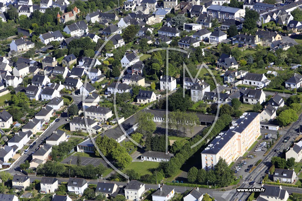 Photo arienne de Pontivy (Chteau Gaillard)